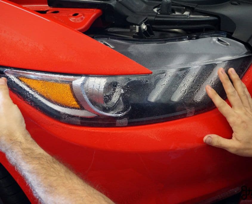 Vehicle PPF Application — Headlight PPF Application